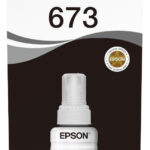Epson 673 BK (T6731) Noir - Bouteille d'encre Epson d'origine (C13T67314A)