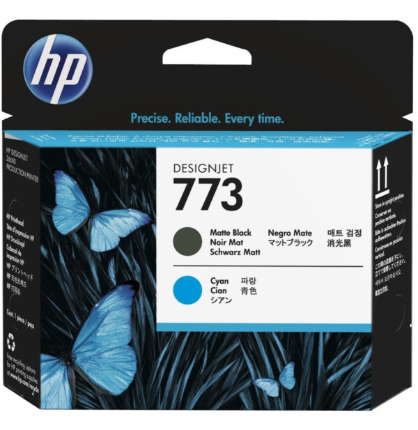 Prix HP 773 Noir Mat/Cyan - Cartouche d'encre HP d'origine (C1Q20A) -  3744.00 -  3744.00