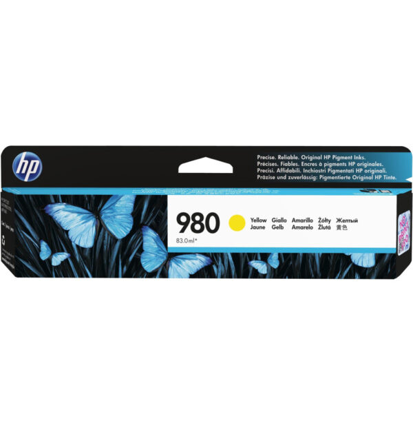 Prix HP 980 Jaune - Cartouche d'encre HP d'origine (D8J09A) -  1861.00 -  1861.00