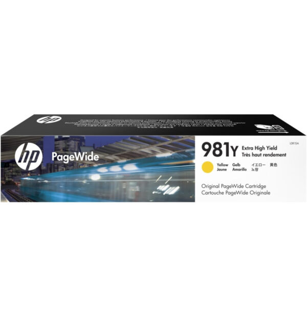 Prix HP 981Y Jaune - Cartouche PageWide très haut rendement HP d'origine (L0R15A) -  4512.00 -  4512.00