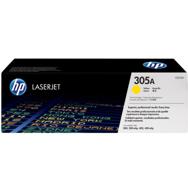 HP 305A Jaune (CE412A) - Toner HP LaserJet d'origine