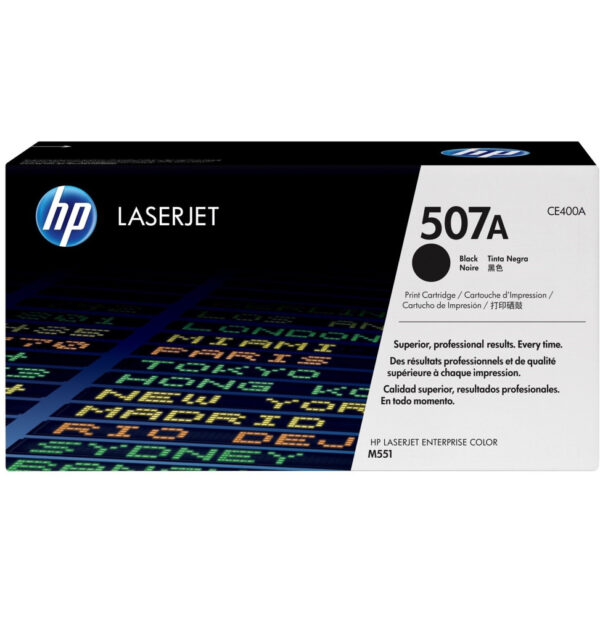 HP 507A Noir (CE400A) - Toner HP LaserJet d'origine