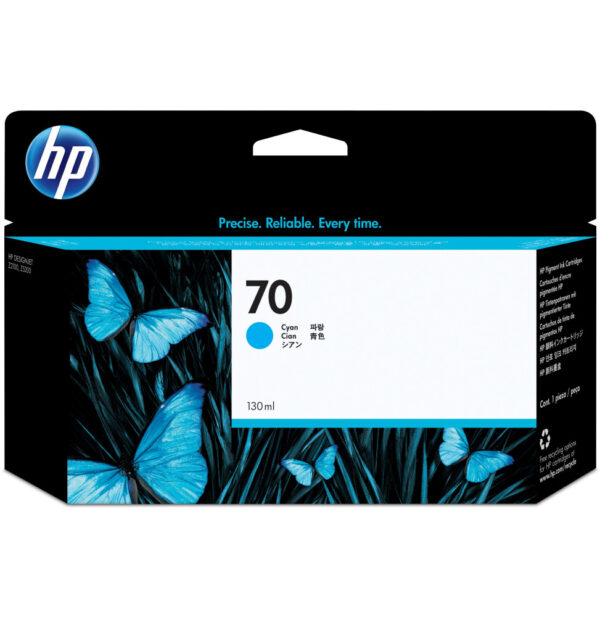 Prix HP 70 Cyan - Cartouche d'encre HP d'origine (C9452A) -  1956.00 -  1956.00