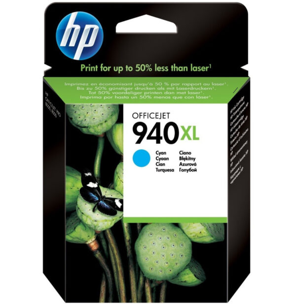Prix HP 940XL Cyan - Cartouche d'encre grande capacité HP d'origine (C4907AE) -  - 