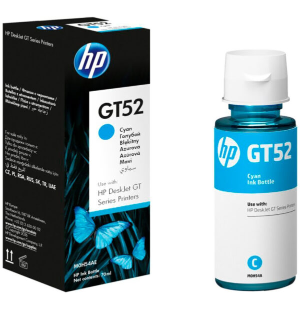 Prix HP GT52 Cyan - Bouteille d'encre HP d'origine (M0H54AE) -  187.00 -  187.00