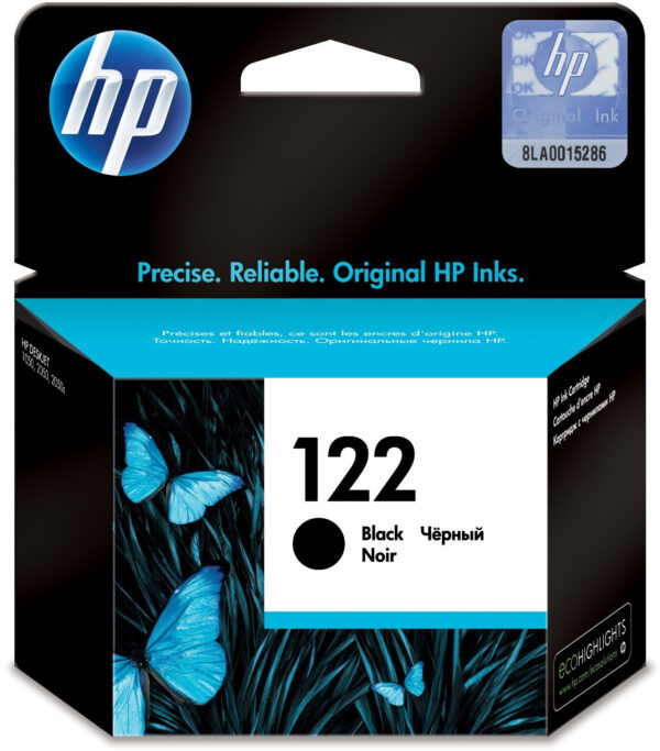 HP 122 Noir - Cartouche d'encre HP d'origine (CH561HE)