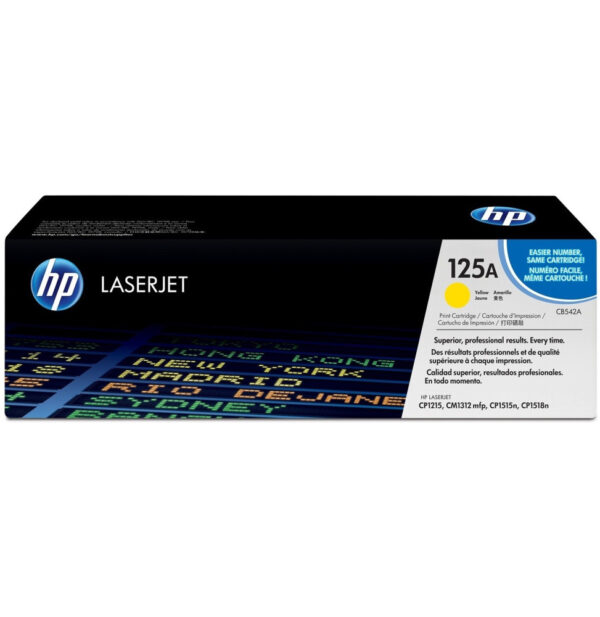 HP 125A Jaune (CB542A) - Toner HP LaserJet d'origine
