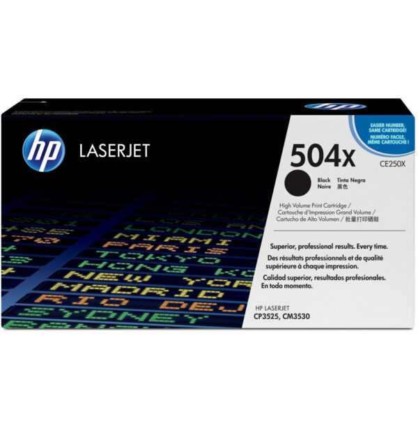 Prix HP 504X Noir (CE250X) - Toner grande capacité HP LaserJet d'origine -  4608.00 -  4608.00