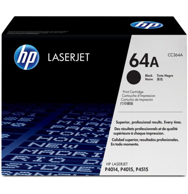 Prix HP 64A Noir (CC364A) - Toner HP LaserJet d'origine -  3864.00 -  3864.00