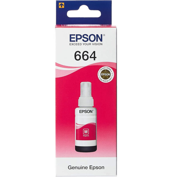 Prix Epson 664 M (T6643) Magenta - Bouteille d'encre Epson d'origine (C13T66434A) -  151.00 -  151.00