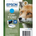 Prix Cartouche Epson Renard - Encre DURABrite Ultra Cyan (C13T12824012) -  - 