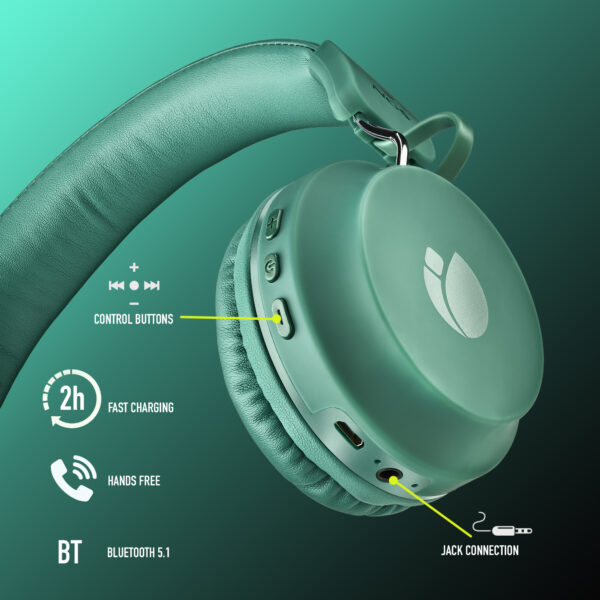 Prix Casque bluetooth avec Microphone NGS Artica Chill Teal (ARTICACHILLTEAL) -  197.00 -  197.00 – Image 7
