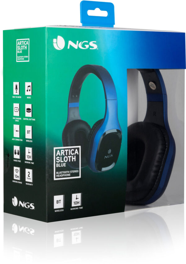 Prix Casque Bluetooth avec Microphone NGS Artica Sloth Blue -  216.00 -  216.00 – Image 6