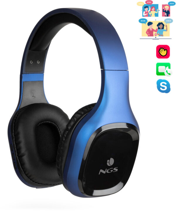 Prix Casque Bluetooth avec Microphone NGS Artica Sloth Blue -  216.00 -  216.00