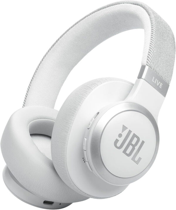 Casque Bluetooth JBL Live 770NC à réduction de bruit - Blanc (JBLLIVE770NCWHT)