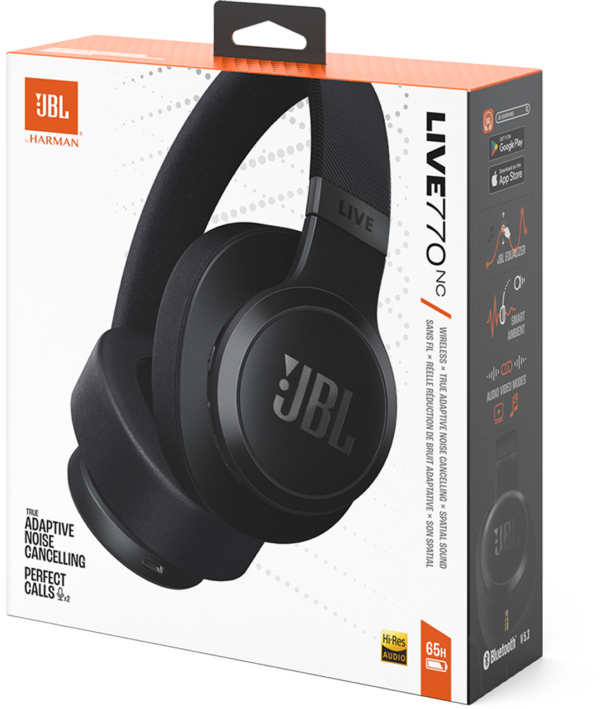 Casque Bluetooth JBL Live 770NC à réduction de bruit - Noir (JBLLIVE770NCBLK) – Image 11