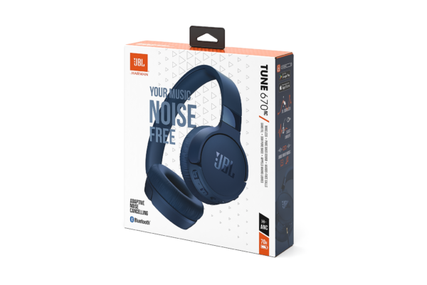 Casque Bluetooth JBL Tune 670NC à réduction de bruit - Blue (JBLT670NCBLU) – Image 12