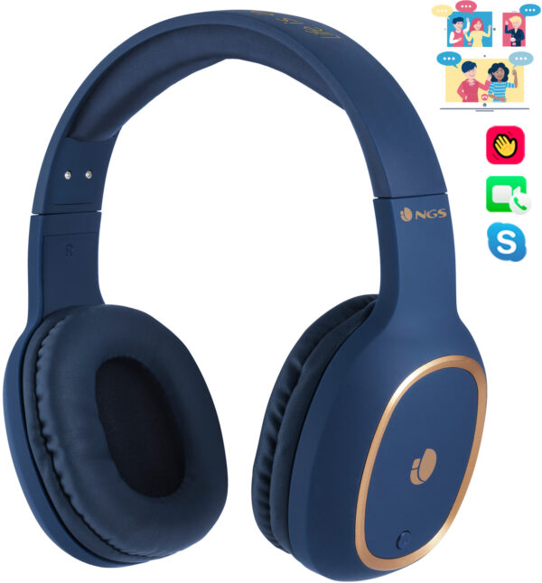 Prix Casque Bluetooth Ngs Artica Pride Blue avec microphone (ARTICAPRIDEBLUE) -  172.00 -  172.00