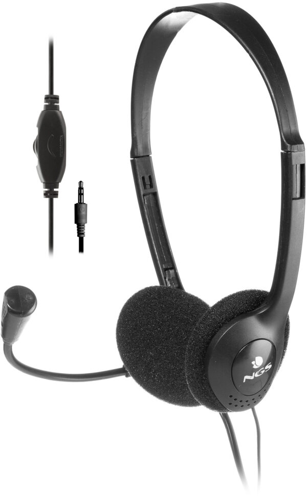 Prix Casque-Micro de conversation NGS MS 103 PRO avec Microphone réglable - Jack 3,5 mm (MS103PRO) -  41.00 -  41.00