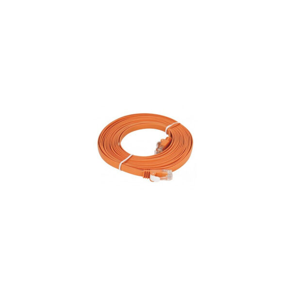 Prix Câble droit RJ-45 D-LINK Cat6 UTP 32 AWG PVC Flat - 5 mètre Orange (NCB-C6UORGF1-5) -  - 