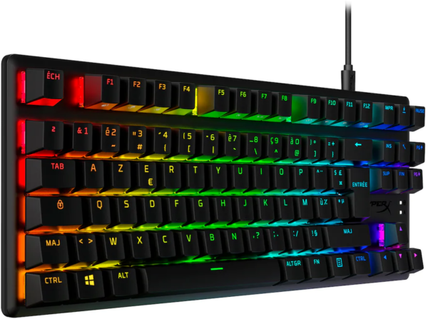 Clavier Mécanique Gaming HyperX Alloy Origins Core PBT - AZERTY (639N7AA) – Image 2