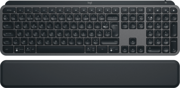 Clavier sans fil Logitech MX Keys Plus avec repose-poignets - AZERTY (920-009406)