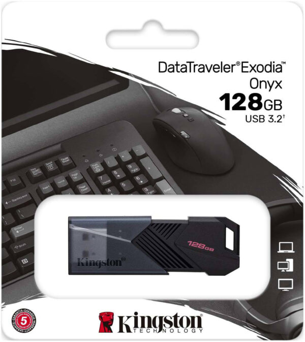 Prix Clé USB Kingston DataTraveler Exodia Onyx USB Type-A 3.2 Gen1 - 128 Go (DTXON/128GB) -  100.00 -  100.00 – Image 3