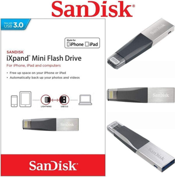 Prix Clé USB SanDisk iXpand Mini Pour Votre iPhone 64 Go (SDIX40N 64G GN6NN) -  343.00 -  343.00 – Image 5