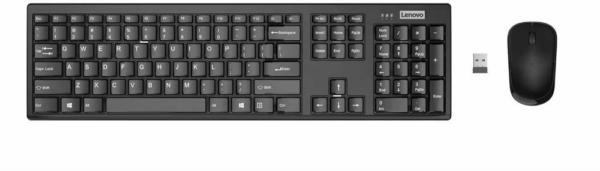 Combiné Lenovo 100 Clavier et Souris sans fil - Français (4X31N94477) – Image 2