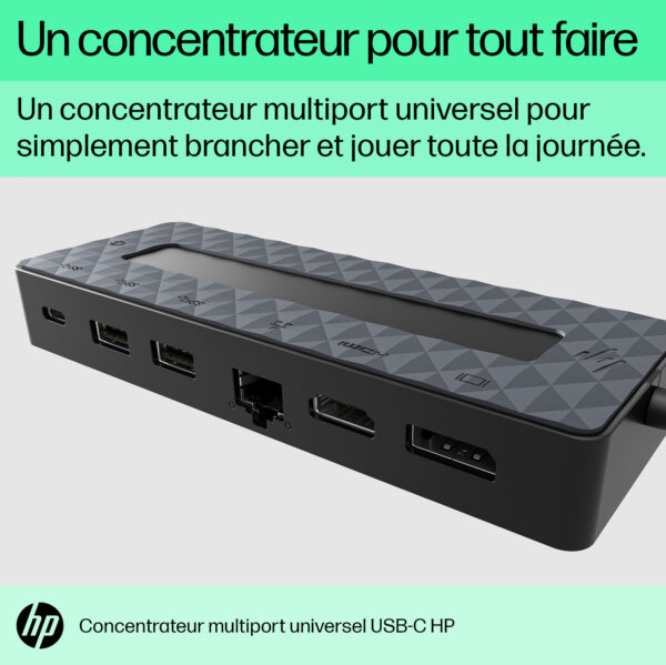 concentrateur multiport hp usb c universel 50h55aa 7