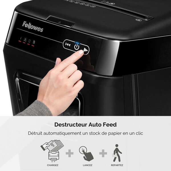 Destructeur de documents Fellowes AutoMax™ 150C Coupe croisée (4680101) – Image 3