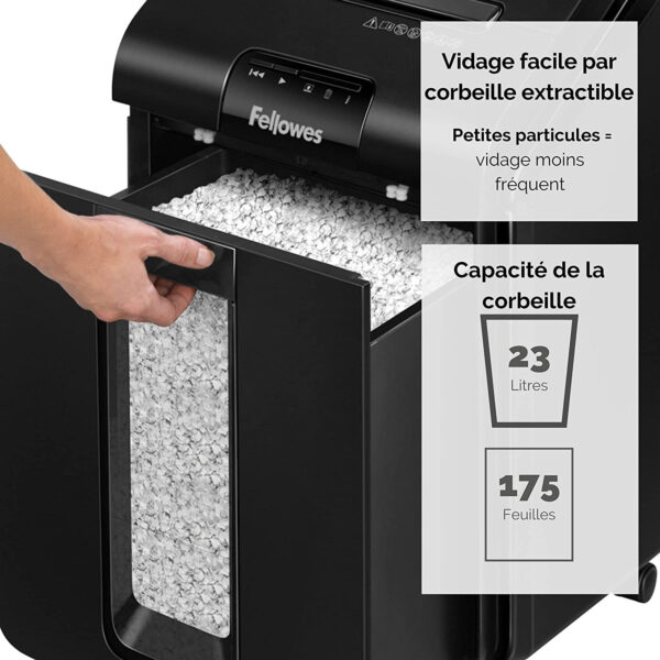 Destructeur Fellowes AutoMax™ 100M Mini-Cut (4629201) – Image 3