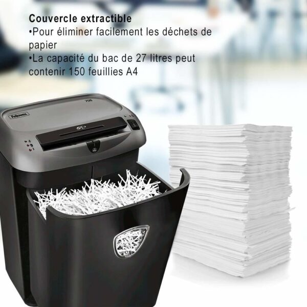 Destructeur Fellowes Powershred 70S Coupe droite (4671101) – Image 3