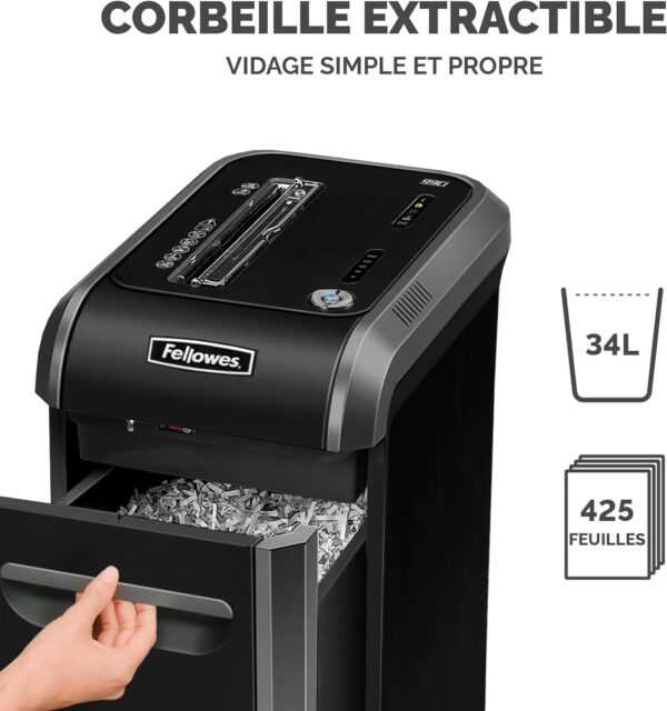 Destructeur Fellowes Powershred® 99Ci Coupe croisée (4691001) – Image 2