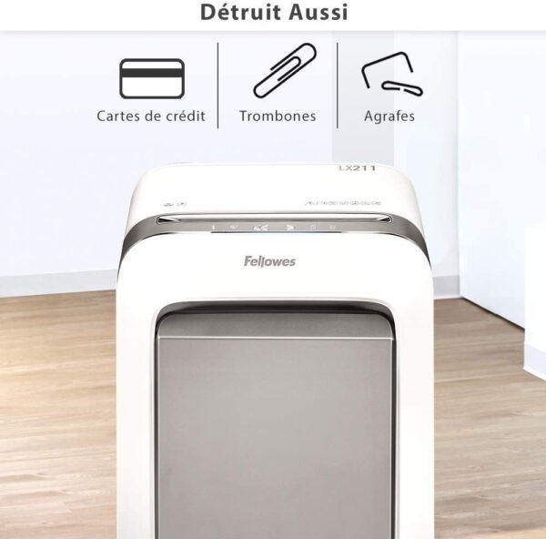 Destructeur Fellowes Powershred® LX211 microparticules (5050301) – Image 10