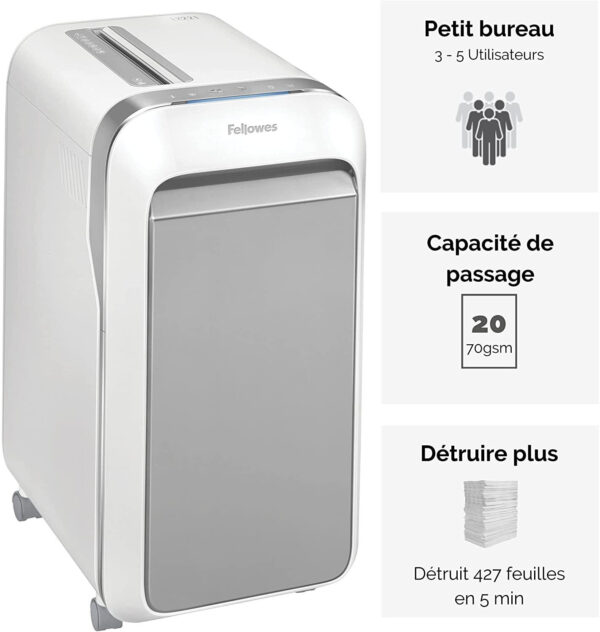 Destructeur Fellowes Powershred® LX221 microparticules (5050501) – Image 7