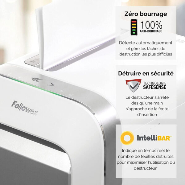 Destructeur Fellowes Powershred® LX221 microparticules (5050501) – Image 9