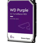 Disque dur interne 3.5" Western Digital Purple 6 To pour systèmes de vidéo surveillance et de sécurité (WD64PURZ)