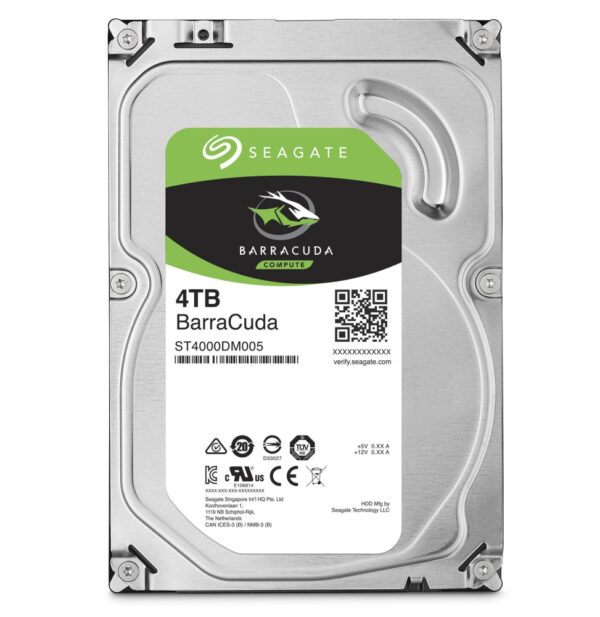 Prix Disque dur interne 4 TB Seagate BarraCuda - 3.5" 5900 RPM 64 Mo SATA 6 Gb/s -  - 