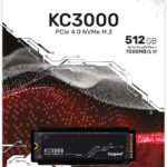 Disque Dur interne SSD Kingston KC3000 M.2 2280 PCIe Gen4 x4 NVMe 3D TLC 512 Go (SKC3000S/512G)