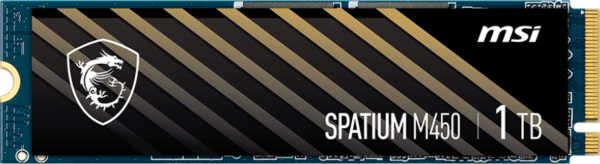Disque Dur interne SSD MSI Spatium M450 PCIe 4.0 NVMe M.2 1To (S78-440L980-P83) – Image 2