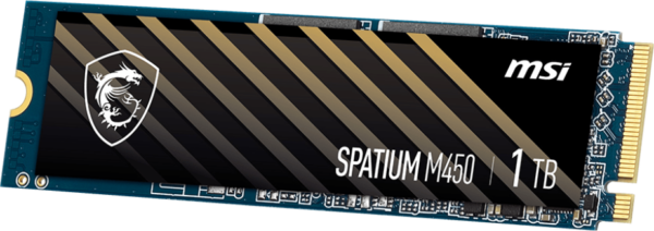 Disque Dur interne SSD MSI Spatium M450 PCIe 4.0 NVMe M.2 1To (S78-440L980-P83) – Image 3