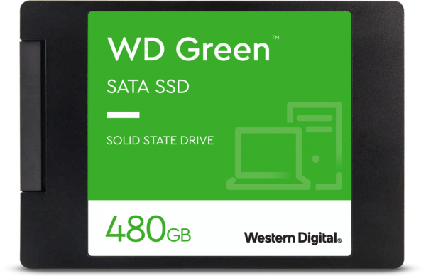 Disque dur interne SSD WD Green SATA 2.5" 3D NAND 480 Go (WDS480G3G0A-00BJG0)