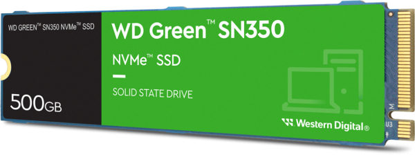 Disque dur interne SSD WD Green SN350 M.2 2280 PCIe Gen3 x4 NVMe 500 Go (WDS500G2G0C) – Image 2