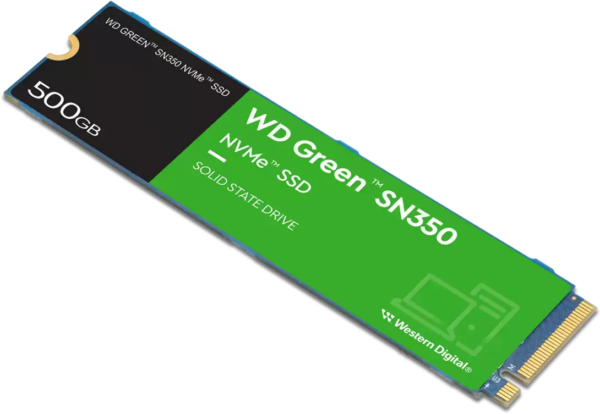 Disque dur interne SSD WD Green SN350 M.2 2280 PCIe Gen3 x4 3D NAND NVMe 480 Go (WDS480G2G0C-00AJM0) – Image 3