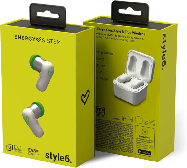 Prix Écouteurs Bluetooth Energy Sistem Style 6 True Wireless - Blanc (447329) -  575.00 -  575.00 – Image 5