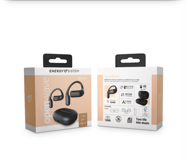 Prix Écouteurs Bluetooth Energy Sistem True Wireless OpenWave - Noir (458820) -  546.00 -  546.00 – Image 7