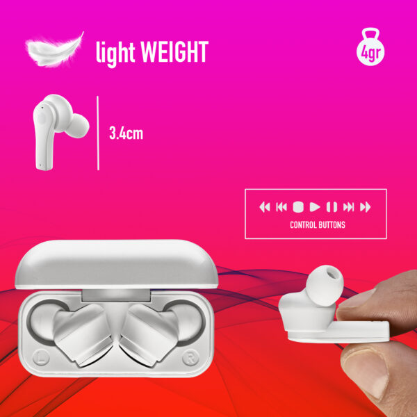 Prix Écouteurs Bluetooth intra NGS Artica Bloom White (ARTICABLOOMWHITE) -  130.00 -  130.00 – Image 12