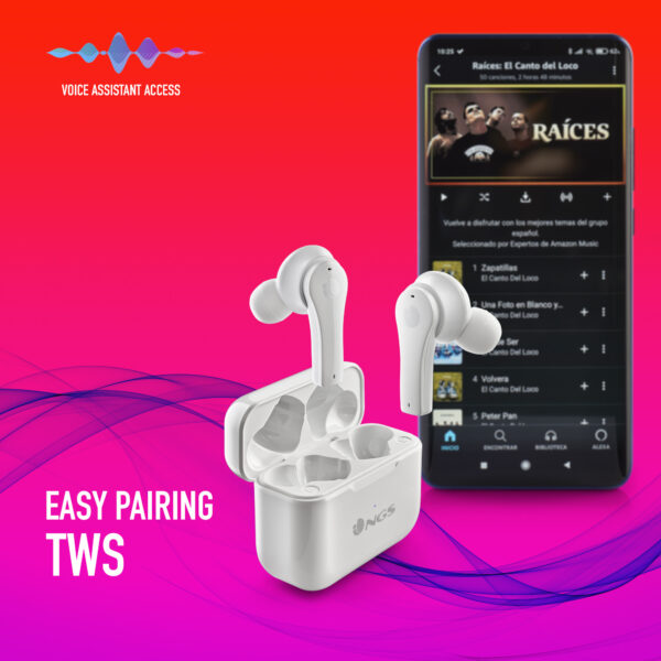 Prix Écouteurs Bluetooth intra NGS Artica Bloom White (ARTICABLOOMWHITE) -  130.00 -  130.00 – Image 13