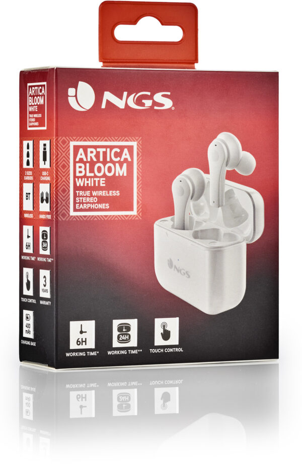 Prix Écouteurs Bluetooth intra NGS Artica Bloom White (ARTICABLOOMWHITE) -  130.00 -  130.00 – Image 6